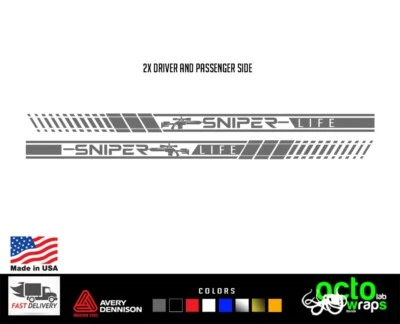 fit HUMMER H1 parts side sniper decal sticker accessories wheels alpha duramax - Image 1 of 2