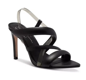 Jessica Simpson Krissta Slip On Stiletto Sandals Black Size 6m - Picture 1 of 6