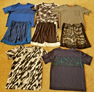 Boys Mixed Lot of 8 Size 10-12 All in Motion bcg Tops Shirts Athletic Shorts EUC - Picture 1 of 24