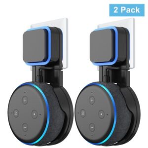 Wall Mount for Amazon Alexa Echo Dot 3rd Gen Space Saving Outlet Holder 2 Packs