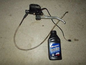 2009 Polaris Sportsman 850 XP Front Hand Brake Master Cylinder Lever Line Hose - Picture 1 of 2