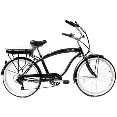26"  Electric Cruiser Bike Shimano 7 Sp Throttle 48V Rear 350W Motor Bike - Image 1 of 3