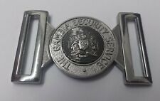 Genuine The Gambia Security Service Insignia Belt Buckle Chrome Locket MFB41