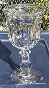 Vtg HEISEY COLONIAL Crystal Clear Glass Stem, 373/341, 6.5” WATER, 6 fl.oz, EXC - Picture 1 of 6