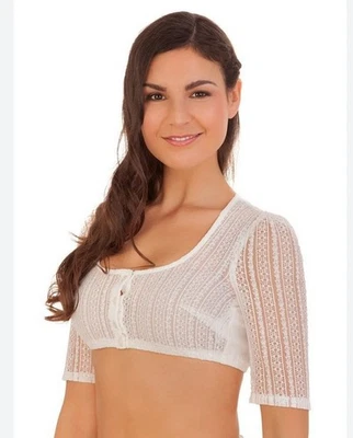 *Marjo* zauberhafte Edle Dirndlbluse Spitze Gr 42 44 Oktoberfest~Motto Top  - Bild 1 von 4