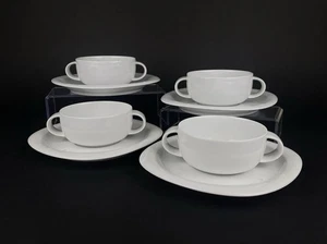 Rosenthal Suomi Zuppiera Bianca con Piattino 4 Pezzi Timo Sarpaneva Studio - Foto 1 di 16