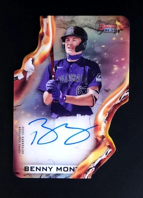 2021 Bowmans Best Benny Montgomery HWDC-DM Heat Wave Die-Cut Auto /150 - Image 1 of 2