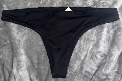 VOLCOM For Everybody Black Simply Seam Cheeky 18W Bikini Bottom NWT - Image 1 of 4