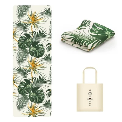 Travel Foldable Suede Yoga Mat 1.5 mm Thick, Non-Slip Lightweight Portable Pi... - Image 1 of 4