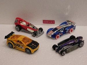 4 Hot Wheels, Rocket Oil Special, Electrack FJV50, Asphalt Assault, #8 Red Car - Imagen 1 de 9