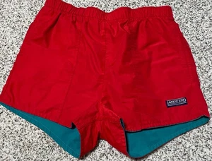 Pantalones Cortos Reversibles Lands End Vintage MEDIANOS 10 12 Bolsillos Verdes Rojos Nylon Y2K - Imagen 1 de 4