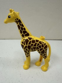 Lego Duplo Figure Adult Giraffe Africa Yellow/Brown Zoo Safari Animal