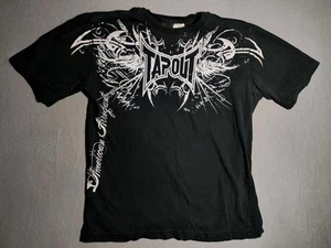Tapout American Ignorant Vintage Graphic Shirt Black Youth Large 14-16 See Pics - Picture 1 of 7