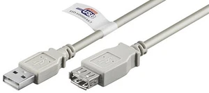 3x USB 2.0 Hi-Speed Verlängerungskabel; USB Verl AA 500 HiSpeedCert 2.0 5m SB - Bild 1 von 1