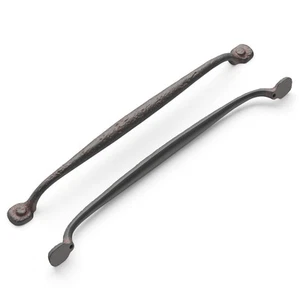 Rustic Iron Cabinet Pulls and Knobs 12 Inch Solid Metal Handle High Quality - Picture 1 of 11