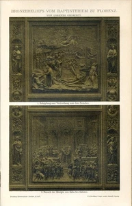Bronze reliefs of the Baptistery of Florence......Print...1894 - Picture 1 of 1