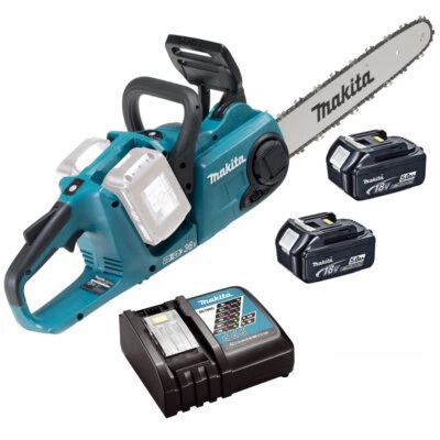 Makita DUC353Z 36V LXT Brushless Cordless Chainsaw 2 x 5.0Ah Battery & Charger