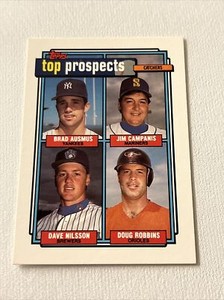 1992 Topps Top Prospects Gold Winner Brad Ausmus Dave Nilsson #58 Rookie RC C11