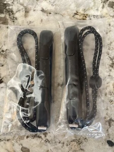 Genuine Nintendo Switch OLED Joy-con STRAPS Black with White Stripes BRAND NEW - Picture 1 of 1