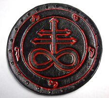 LEVIATHAN CROSS RED LINES   GENUINE LEATHER  PATCH 