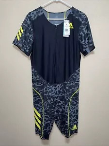 Adidas Herren Kurzarm Sprint Anzug Adizero Heat.RDY Lauf Singlet NEU XL - Bild 1 von 8