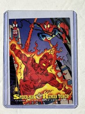 1994 Fleer Marvel Spider-Man And Human Torch Trading Cards