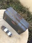 Vintage Craftsman Lunch Box Tool Box With Assortment of Drill Bits