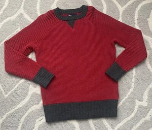 Gap Kids Boys Red Waffle Pullover Sweater Size Medium (8) - Picture 1 of 4