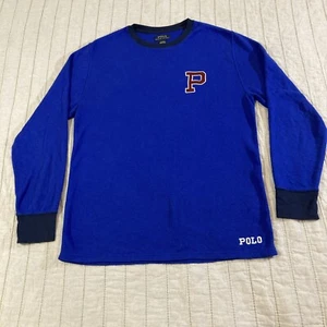 Polo Ralph Lauren Pajamas Mens Large Patch Thermal Bear Waffle Knit Sleep Shirt - Picture 1 of 9