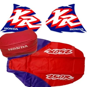 🟣 Tank decals Seat Cover and Rear Render BAG for Honda XR250R xr 250 1996 🌎 - Bild 1 von 8