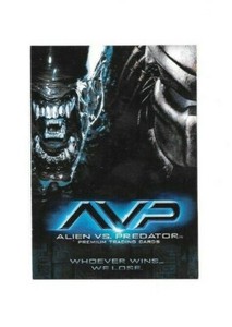 2004 ALIEN VS PREDATOR PREMIUM P-1 PROMO CARD FREE SHIPPING