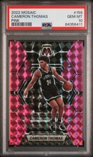 Cameron Thomas 2022-23 Panini Mosaic Basketball Pink Prizm /149 #159 PSA 10