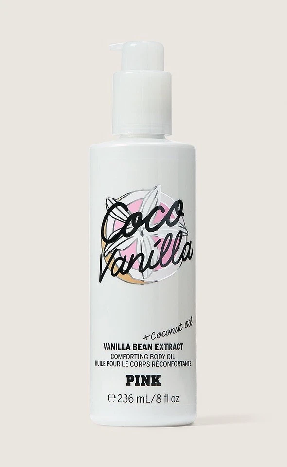 Victoria's Secret PINK Coco Vanilla Body Oil Vanilla Bean Extract 8 fl oz NEW - Image 1 of 1