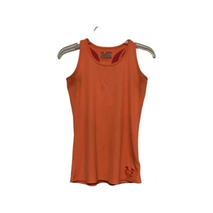 Youth Girls Under Armour Heat Gear Tank Top in Neon Orange Sz XL - Picture 1 of 5