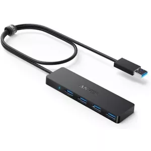 Anker USB Hub 4-Port USB 3.0 Hub,USB Splitter with 5Gbps Data Transfer - Picture 1 of 8