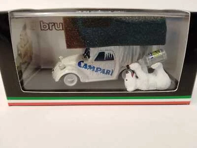 Brumm Fiat 500B Furgone CAMPARI L'orso goloso Cordial Campari 1946 1/43 R450 - Immagine 1 di 2