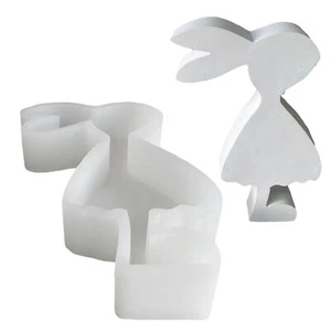 Rabbit Silicone Mold 3D DIY Bunny Chocolate Molds For Easter Bunny Candle Mold - Picture 1 of 10