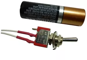 Micro kleiner 36 Zoll bestrahlter Draht Kabel Subminiatur verdrahtet Kippschalter TSM - Bild 1 von 2