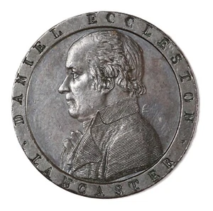 1794 Great Britain Lancashire DANIEL ECCLESTON Conder Token Halfpenny - Picture 1 of 2