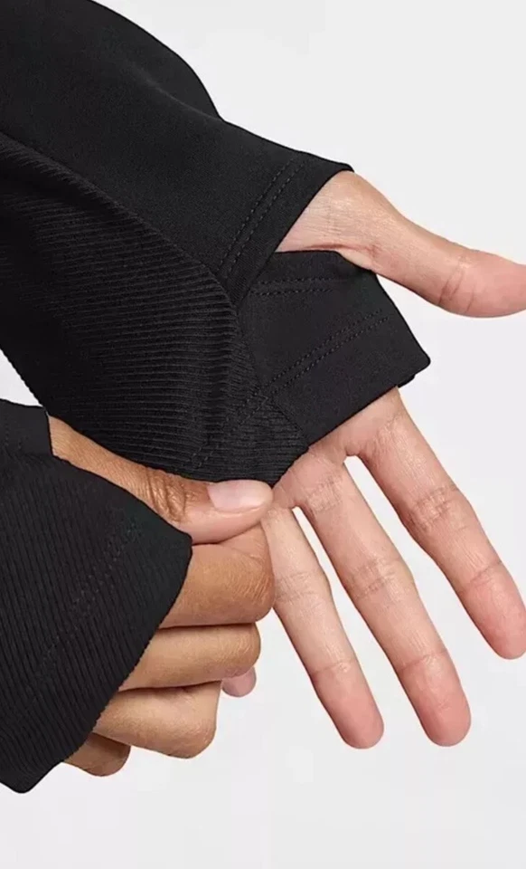 Size S - Women’s Nike One Rib Dri-FIT Full Zip Black Training Jacket HJ5396-010