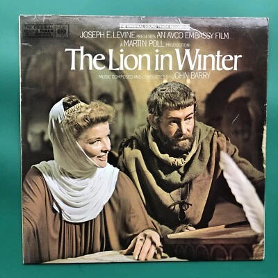 John Barry LION IN WINTER Film Soundtrack OST LP Peter O'Toole Katherine Hepburn - Image 1 of 4