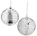  4 Pack Mirror Disco Balls,Silver Hanging Party Disco Ball for Party 3.15 Inch