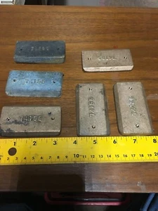 6 Used Homelite Diaphragm Pump Valve Weights 74155 John Deere Riverside Pumps - Picture 1 of 1