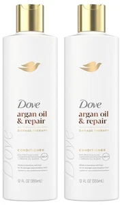 Dove Argan Oil &Repair Damage Therapy Conditioner w/Bio-Protein Care 12oz-4Pack - Picture 1 of 3