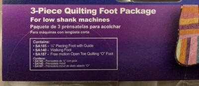 Brother SA3FTPKG 3 Piece Quilting Foot Package for Low Shank Sewing Machines - Image 1 of 4