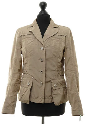 Milestone Livy Damen Sommerjacke Jacke 38 beige khaki uni kurz leicht einreihig - Bild 1 von 4