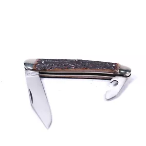 VTG NOS GERMAN KRUSIUS CACTUS SOLINGEN JIGGED BONE FOLDING POCKET KNIFE OPENER - Picture 1 of 14
