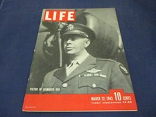 Vintage LIFE Magazine Issue March 22, 1943 Victor of Bismarck George C. Kenney