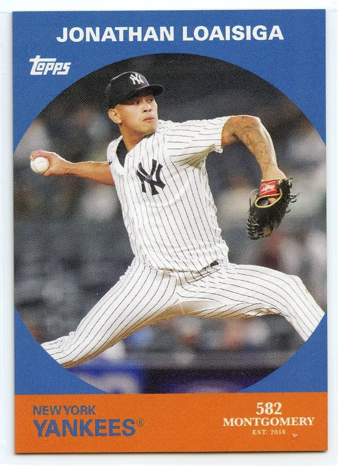 2022 Topps 582 Montgomery Club Set 5 - #9 - Jonathan Loaisiga - New York Yankees - Image 1 of 1