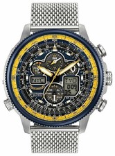 Citizen Men’s Eco-Drive Blue Angel Navihawk AT Chrono World Watch JY8031-56L